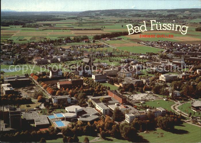 Bad Fuessing Luftaufnahme Kurmittelhaus Kurpark Freizeitpark