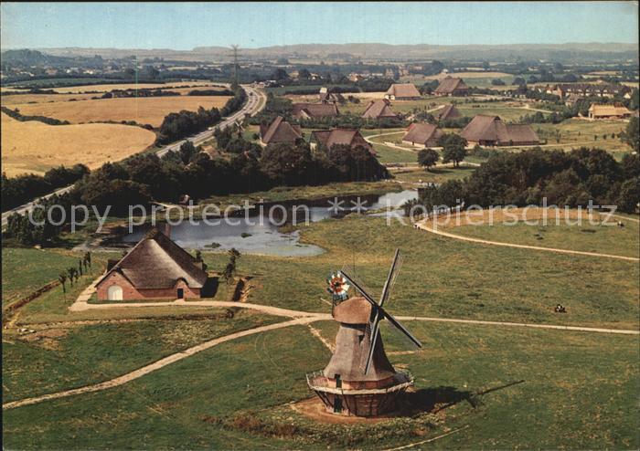 Rammsee Kiel Schleswig Holsteinisches Freilichmuseum Hollaendermuehle Haubarg Lu
