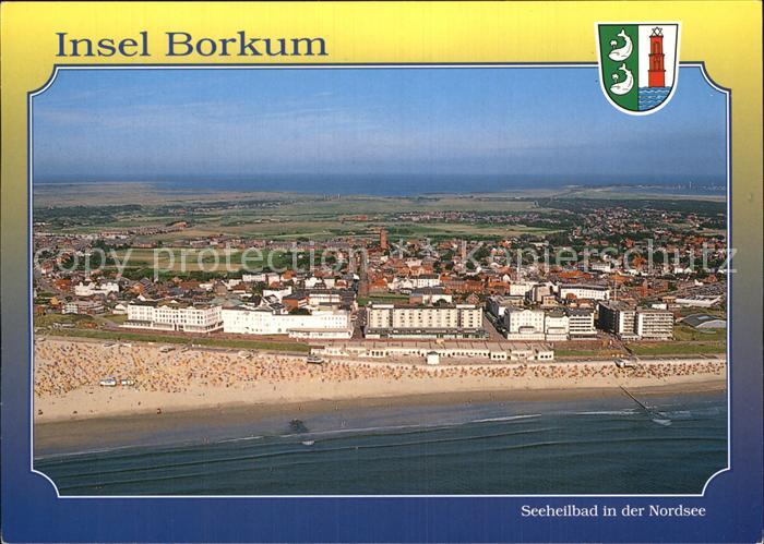 BORKUM Nordseebad Niedersachsen Strandpromenade Kliniken