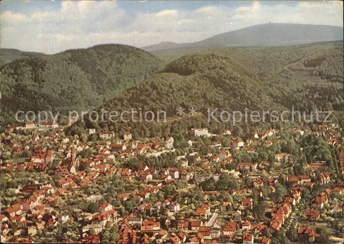 Bad Harzburg Luftaufnahme Burgberg Brocken