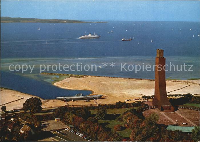 Laboe Marineehrenmal U 995 Luftaufnahme