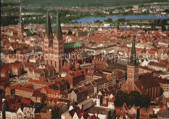 LueBECK  CITY Luftaufnahme