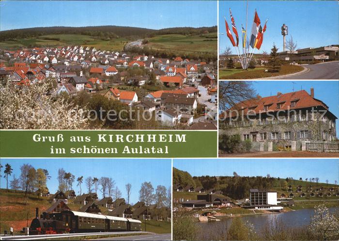 Kirchheim Hessen Kontra Markt Panorama Eisenbahn