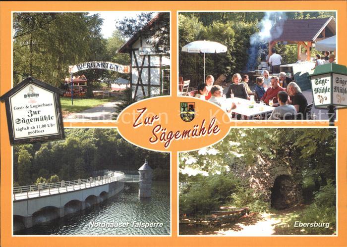 Nordhausen Thueringen Hermannsacker Saegemuehle Nordhauser Talsperre Ebersburg