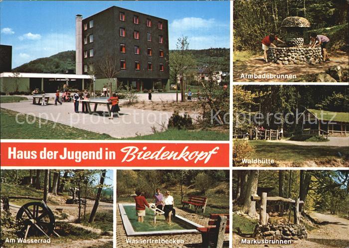 Gladenbach Lahn Hessen Haus der Jugend Wasserrad Markusbrunnen Armbadebrunnen