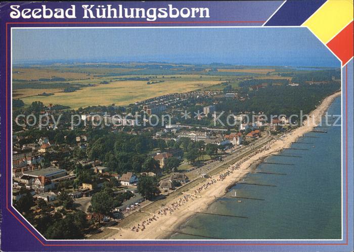 Kuehlungsborn Ostseebad Luftaufnahme Strand