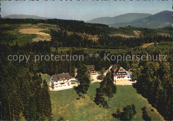 Bermersbach Forbach Hoehenhotel Rote Lache Luftaufnahme