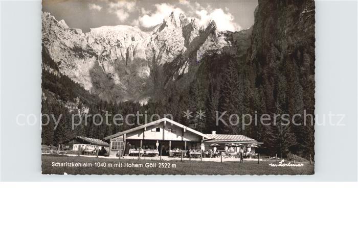 BERCHTESGADEN Bayern Scharitzkehlalm mit Hohem Goell Berchtesgadener Alpen