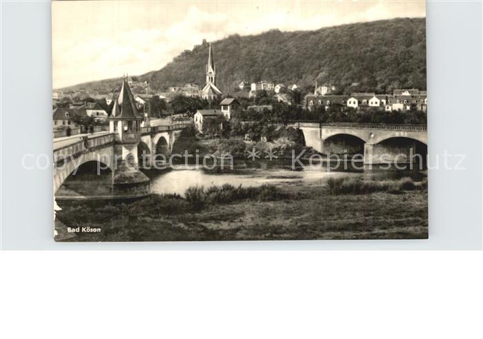 Bad Koesen Partie an der Saale Bruecke