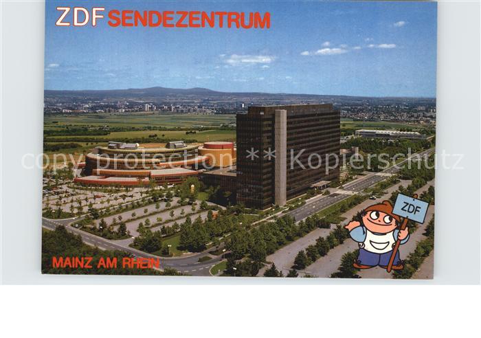 Mainz Rhein ZDF Sendezentrum Lerchenberg Fliegeraufnahme Mainzelmaennchen