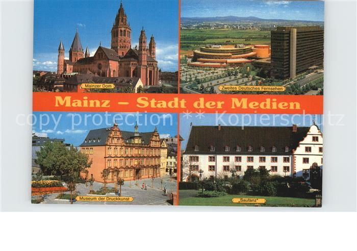 Mainz Rhein Dom ZDF Sendezentrum Museum Druckkunst Sautanz Zeughaus Stadt der Me
