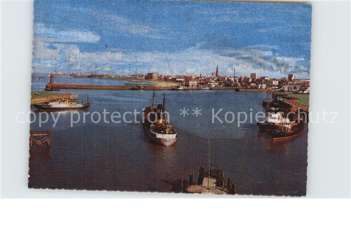 Bremerhaven Panorama Hafen Glanzfoto
