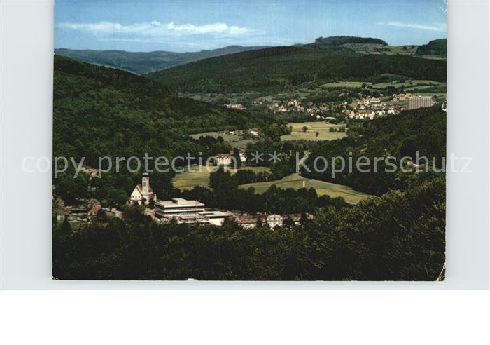 Brueckenau Bad Panorama mit Staatsbad