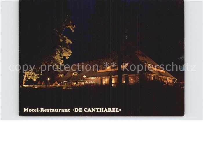 Ugchelen Motel Restaurant De Cantharel Nachtaufnahme
