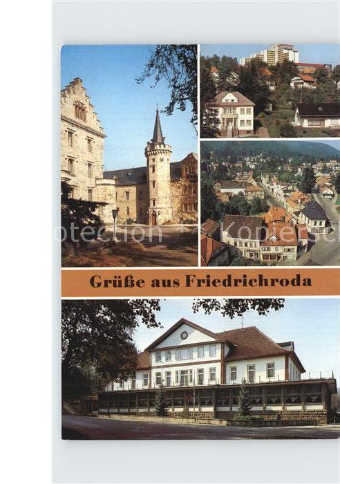 Friedrichroda Schloss Reinhardsbrunn FDGB Erholungsheim August Bebel Kirchturmbl