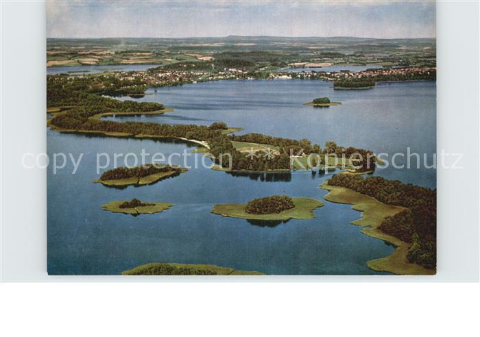 Ploen See mit Prinzeninsel Fliegeraufnahme