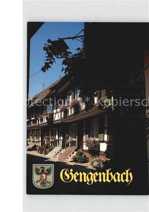 Gengenbach Engelgasse Fachwerkhaeuser Weinbau Erholungsort Wappen