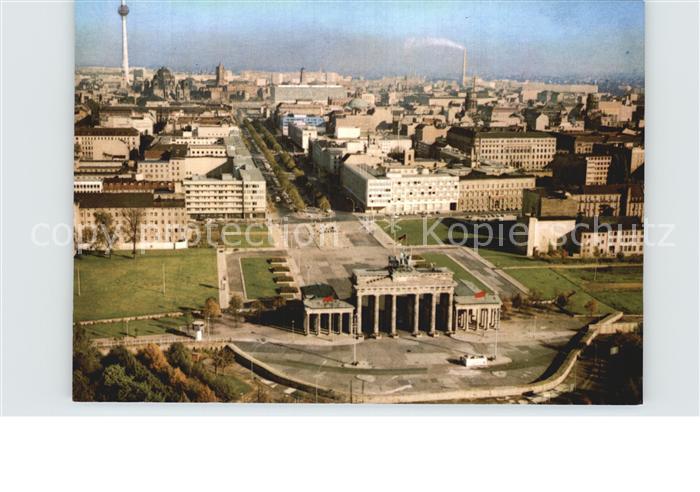 BERLIN  CITY Brandenburger Tor Fernsehturm Fliegeraufnahme