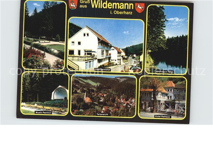 Wildemann Harz Goslar Niedersachsen Kurpark Musikpavillon Georgenhoehe Hotel Res