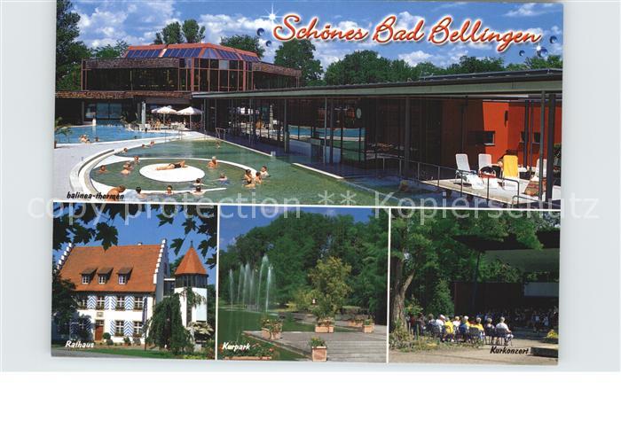 Bad Bellingen Balinea Thermen Rathaus Kurpark Kurkonzert