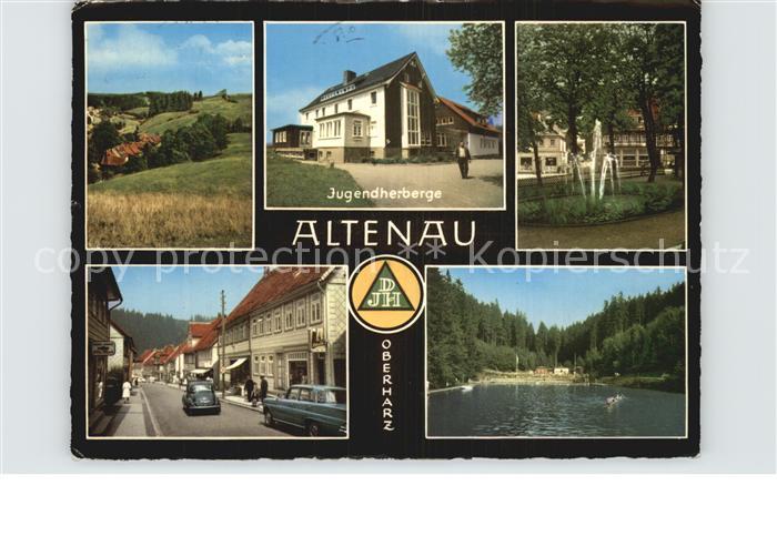 Altenau Harz Jugendherberge Landschaft Strassenpartie Badesee