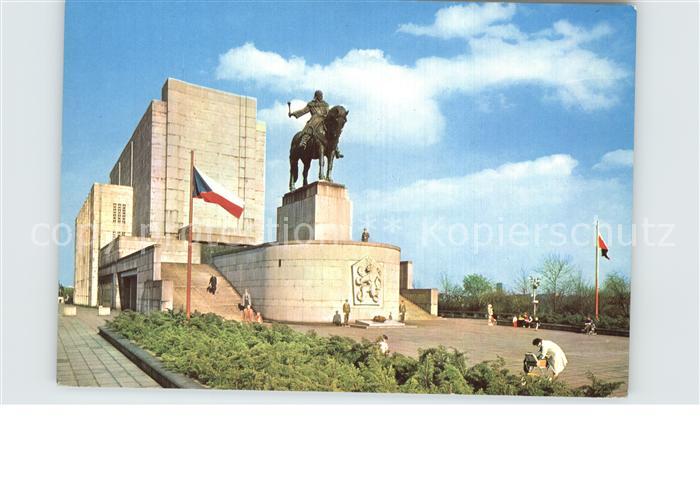 Praha Prahy Prague Nationale Gedenkstaette Grab des Unbekannten Soldaten Reiters