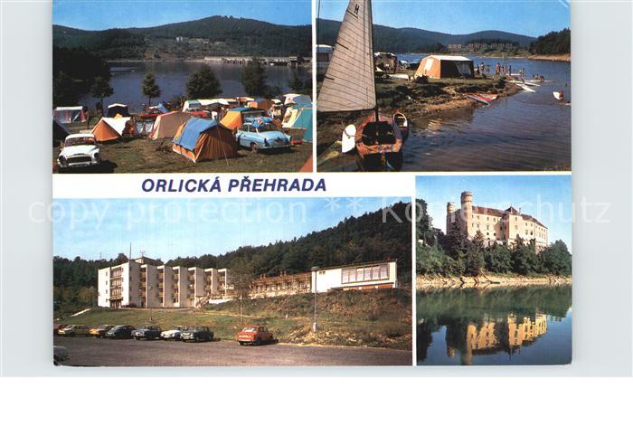 Orlicka Prehrada Popeliky Trhovky Rekreacni stredisko Zamek Orlik Stausee Talspe