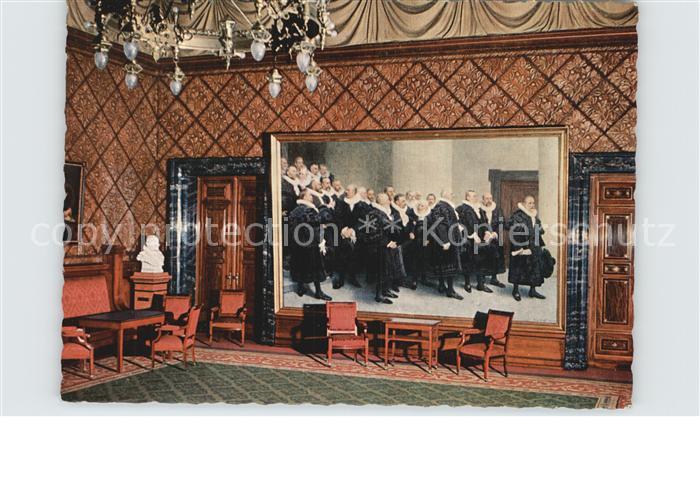 HAMBURG  CITY Buergermeisterzimmer im Rathaus Wandgemaelde