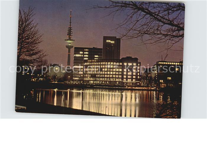 HAMBURG  CITY Blick ueber die Aussenalster Hotel Loews Hamburg Plaza Fernsehturm