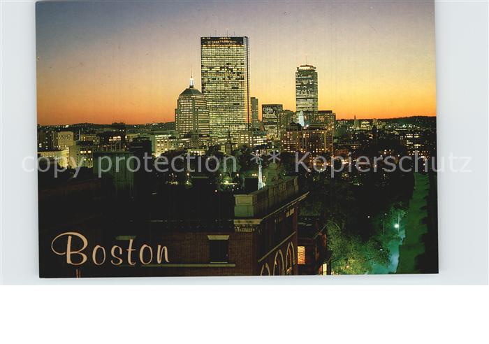 Boston Massachusetts Back Bay at twilight
