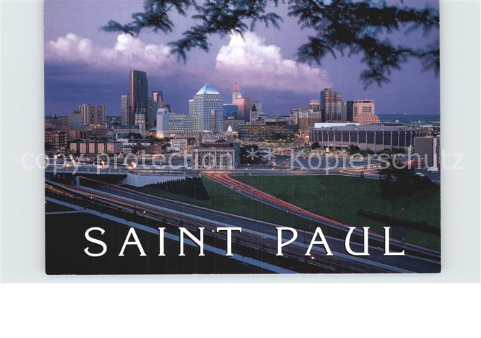 Saint Paul Minnesota Downtown at dusk