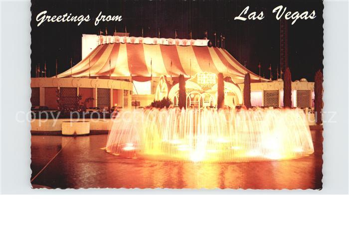 Las Vegas Nevada Circus Circus Hotel illuminated at night