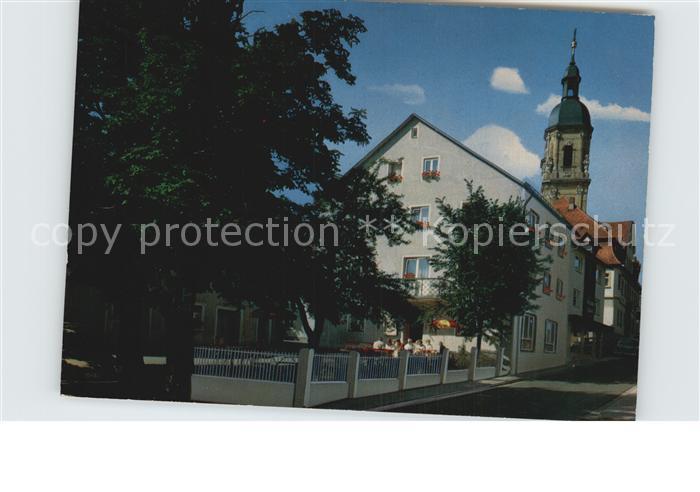 Goessweinstein Pension Weinhaus zur Post Kirchturm