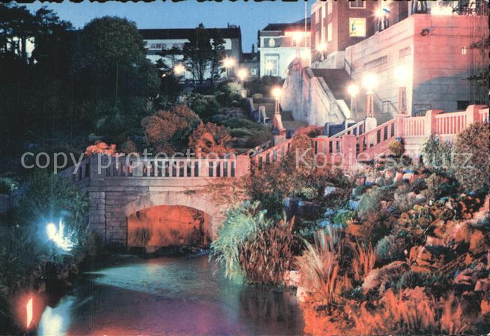 Bournemouth Pavillon Rockeries Nachtaufnahme