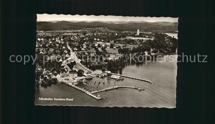 Konstanz Bodensee Fliegeraufnahme Faehrhafen
