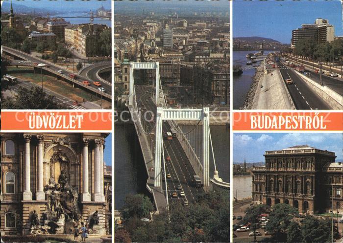 Budapest Fliegeraufnahme Bruecke Teilansicht