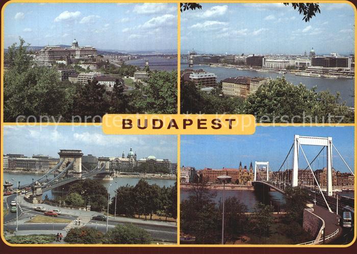 Budapest Gesamtansicht Bruecken Schlossberg