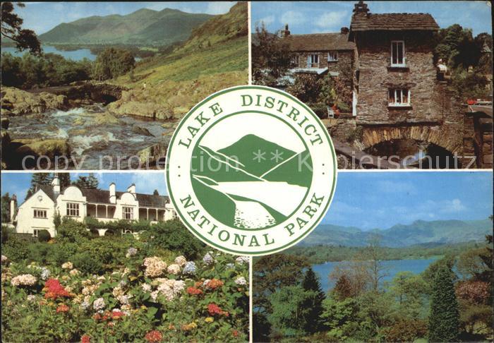 Derwentwater Ashness Bruecke Brueckenhaus in Ambleside