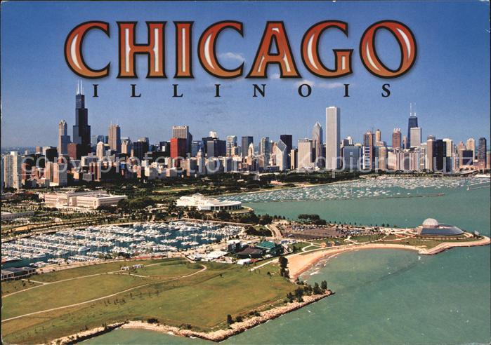 Chicago Illinois Fliegeraufnahme