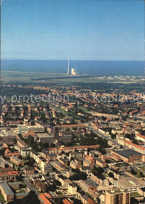 Wilhelmshaven  CITY Fliegeraufnahme mit Kraftwerk