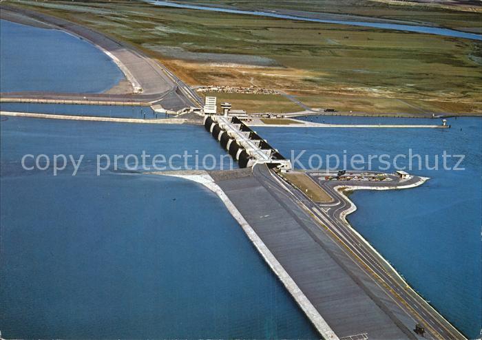 Vollerwiek Fliegeraufnahme Eiderdammmit Sperrwerk