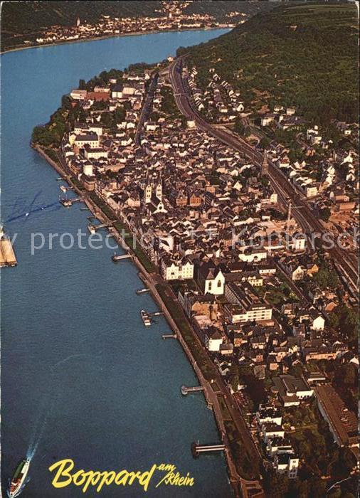 Boppard Rhein Fliegeraufnahme