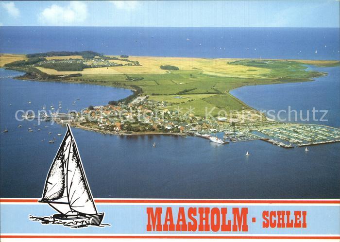 Maasholm Fliegeraufnahme Jacht- und Fischereihafen