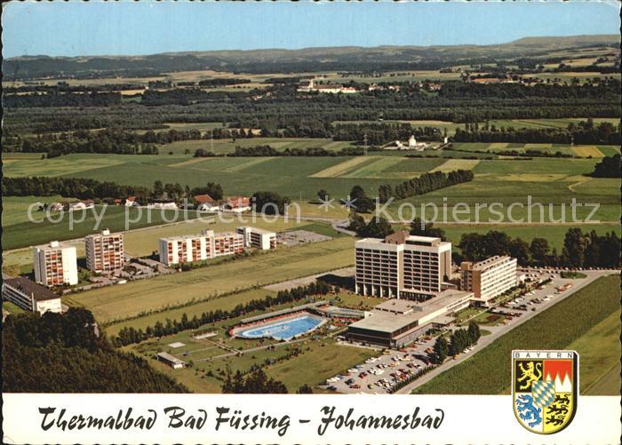 Bad Fuessing Fliegeraufnahme Klinikum Johannesbad Hallen- und Freibad