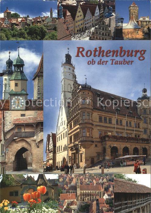 Rothenburg Tauber Burgtor Rathaus