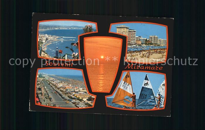 Miramare di Rimini Fliegeraufnahme Panorama Strand