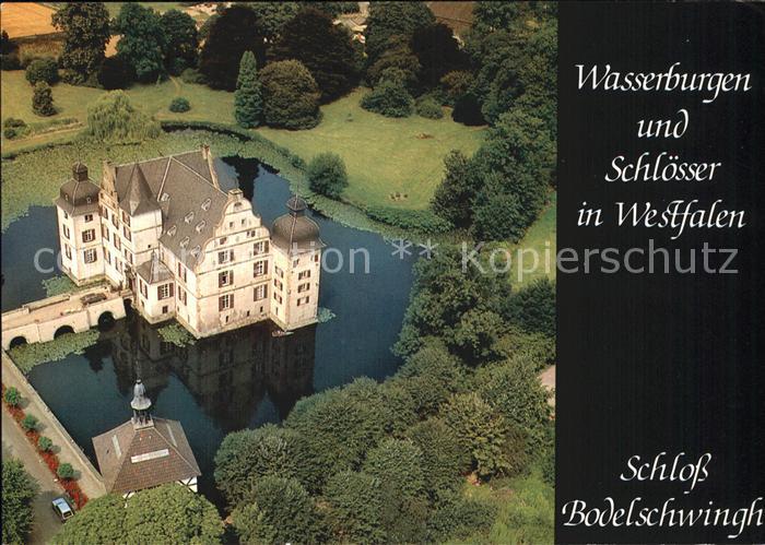 Bodelschwingh Schloss Fliegeraufnahme Serie Wasserburgen und Schloesser in Westf
