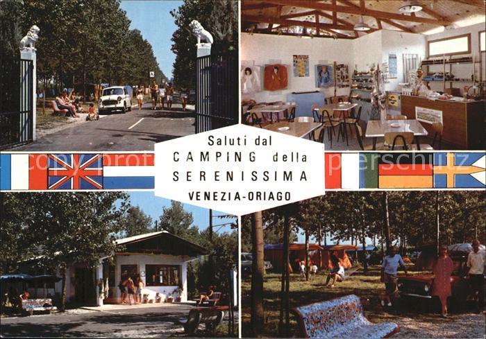 Oriago Venezia Venedig Camping della Serenissima Nationalflaggen