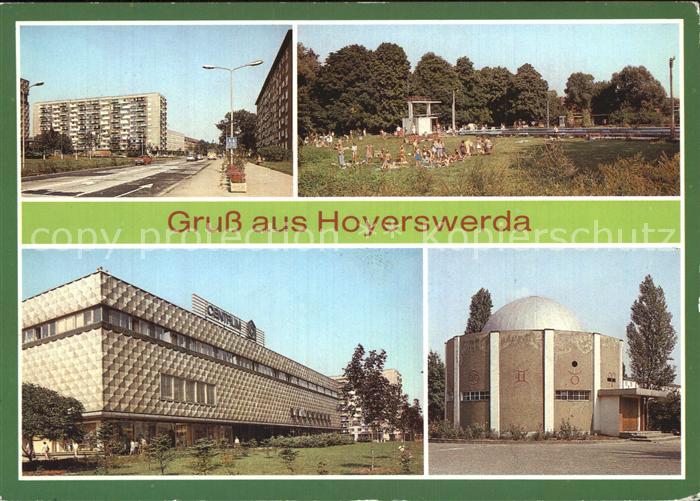 Hoyerswerda Wilhelm Pieck Strasse Freibad Centrum Warenhaus Planetarium