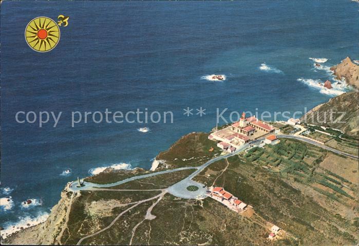 Cabo Da Roca Cape Rock Westlichste Punkt Europas Fliegeraufnahme
